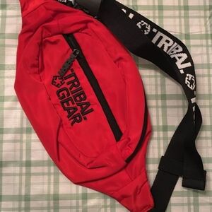 Tribal Bold Red Belt Bag for Men